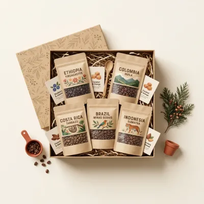 Illustration of Atlas Coffee Club World Coffee Sampler