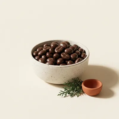 Illustration of Chocolate Covered Espresso Beans