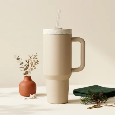 Illustration of EALGRO 40 oz Insulated Tumbler with Handle
