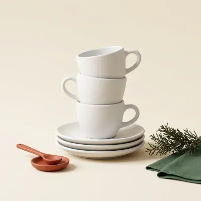 Illustration of Espresso Cup Set, Demitasse