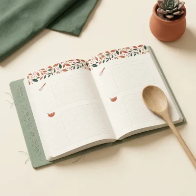 Illustration of Jot & Mark Family Recipe Journal