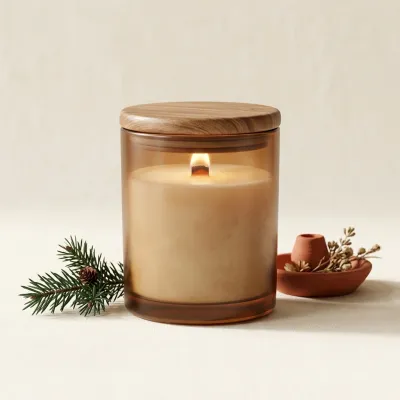 Illustration of Handmade Scented Candle Gift