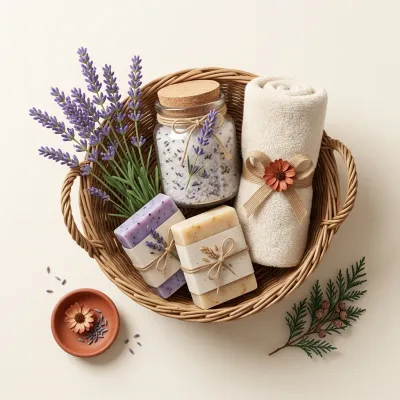Illustration of Lavender Spa Gift Basket