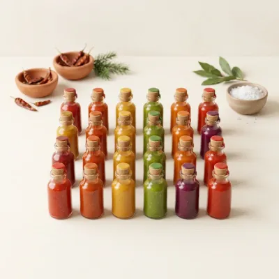 Illustration of Thoughtfully Gifts Hot Sauce Variety Set